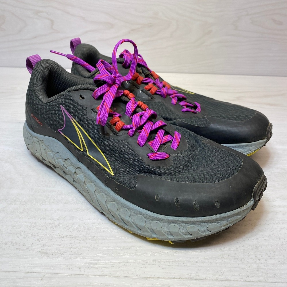 Altra Womens 9 Outroad Trail Running Shoes Black Purple Mesh AL0A7R72241 Hybrid